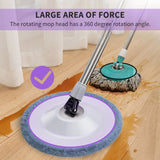 Hand Free Washing 360 Degree Rotary Mop with Bucket